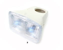 fast arrow white dual bulb headlight