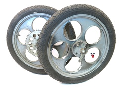 USED garelli TEAM 16" mag wheel set