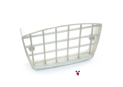 WHITE plastic SQUARE headlight grill for garelli