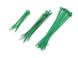 green zip tie pack