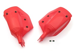 giant RED moped hand guards