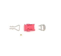 helmet quick release - hot pink