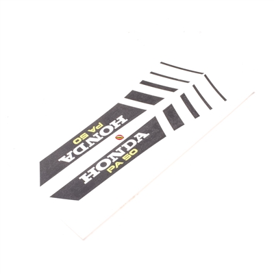 honda HOBBIT tank decal set - black stripes v1