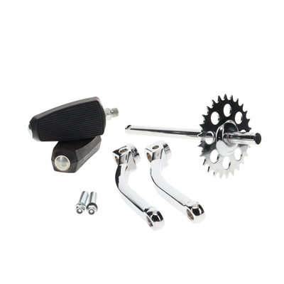 honda HOBBIT pedal crank assembly - CHROME