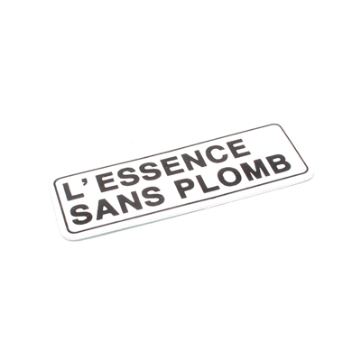 OEM honda decal - l'essence sans plomb