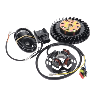 HPI CDI mini rotor ignition system for VESPA - points case