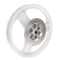 NOS grimeca 16" 3 star DISC wheel -  white