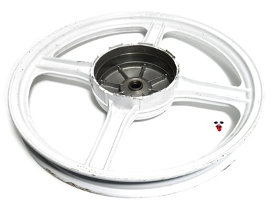 NOS vespa 4 star mag wheel - REAR - white