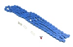 blue 1/8" bicycle chain - 112 links