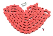 red 1/8" bicycle chain - 112 links