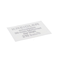 kreidler 210km/h decal