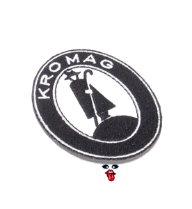 MOPED THREADS kromag logo patch - mostly black