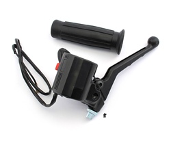 left side brake lever assembly with kill button and mini lever