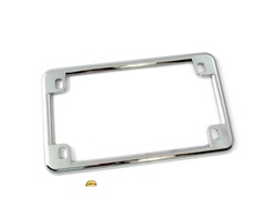 chrome license plate frame