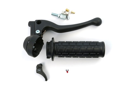 magura throttle assembly with black lever with mini lever