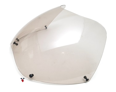 malossi G2 wind screen for fiberglass fairing - light smoke