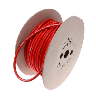 malossi 7mm silicone spark plug wire in RED - by the FOOT