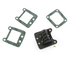 malossi VL8 4 petal carbon fiber reed block with gaskets - carbonio