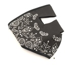 black paisley neoprene mask