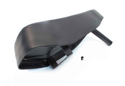 new puch maxi moped long seat with LOW BRACKET - BLACK