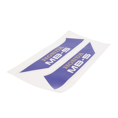 honda MB5 stickers - blue and white