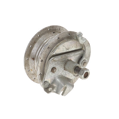 NOS motobecane 80mm front 28 hole LELEU hub - complete