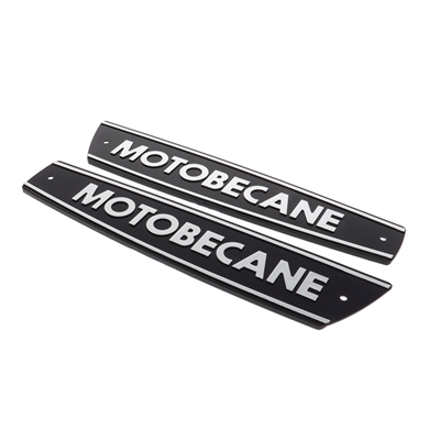 motobecane plastic tank emblems - shiny chrome CHROME