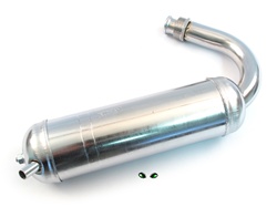 motobecane stock long header chrome exhaust pipe