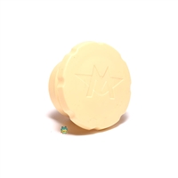 OEM motobecane BEIGE plastic plunger gas cap - 40mm