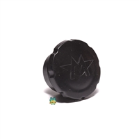 OEM motobecane black plastic plunger gas cap - Black