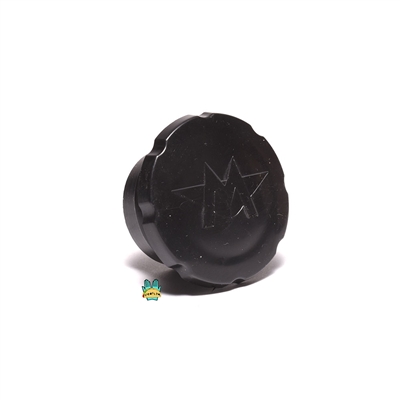 OEM motobecane black plastic plunger gas cap - Black