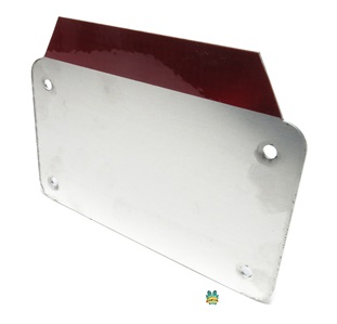 MLM license plate bracket with reflective stripe! - RED