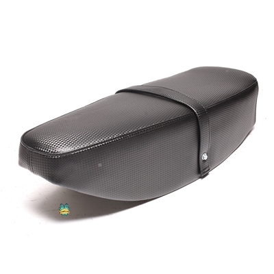 moped plush long seat for mbk - WITH strap