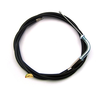 moped throttle cable with removable bendy - 30"