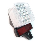 moped ESCALADE clear tail light with 15 mini LED lights