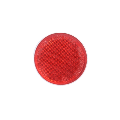 nos motobecane circular red reflector