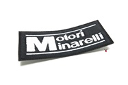 minarelli soul patch - black w/white letters