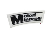 minarelli patch - white w/black letters
