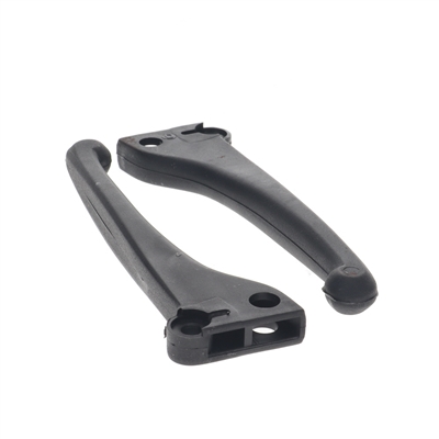 mystery domino style black plastic brake lever SET