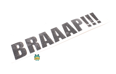 napa vinyl decal braaap!!! in black