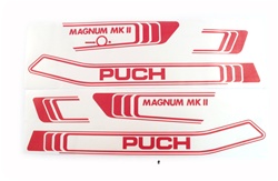 puch magnum RED decal set