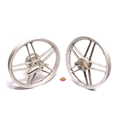 NOS 16" FONDER MONTE five star mag wheel set for Garelli VIP - grey