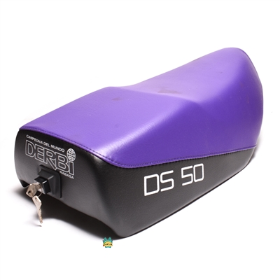 NOS derbi ds50 world champ PURPLE seat