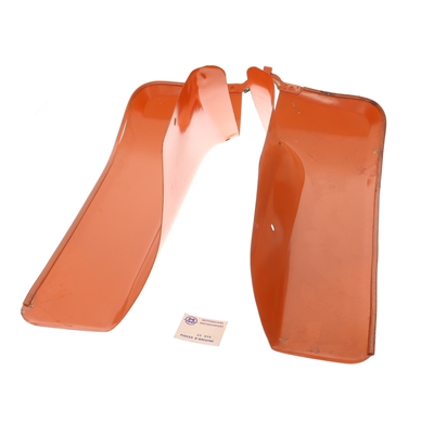 NOS original motobecane LEG shields - ORANGE