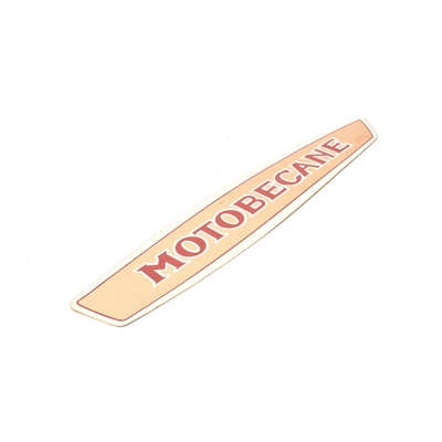 NOS motobecane gold n red tank decal - RIGHT