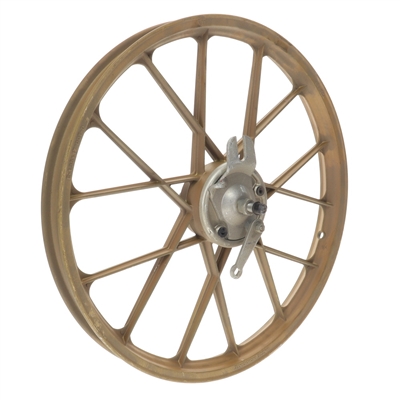 NOS 17" grimeca snowflake FRONT wheel - GOLD