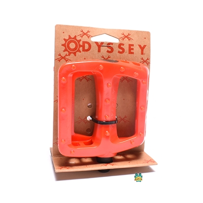 odyssey TWISTED PC bmx pedals - painted RED