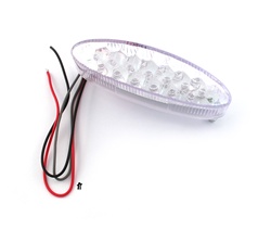 oval clear LED tail light