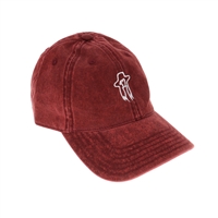 papa john's dad hat - red