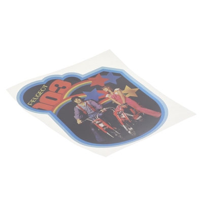 peugeot 103 rainbow sticker